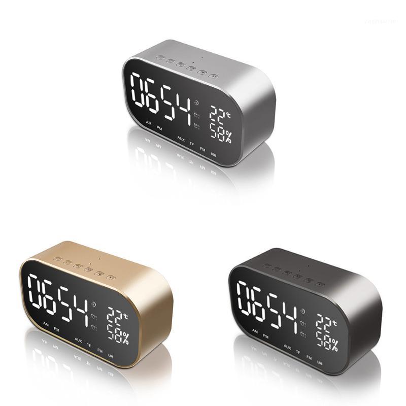 

Other Clocks & Accessories Multifunction LED Alarm Clock BT Wireless Mini Subwoofer Speaker Mirror Function Temperature Display USB Desktop