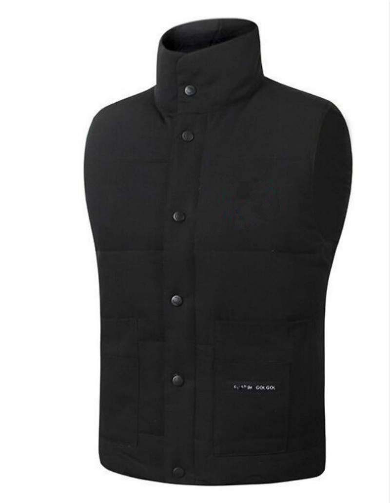 

2020 New Mens freestyle real feather down Winter Fashion vest bodywarmer Advanced Waterproof Fabric FIRE FRHINOCEROS, Beige