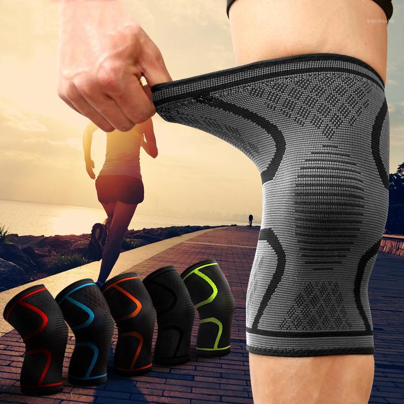 

1PCS Sport Fitness Running Cycling Knee Support Elastic Nylon Compression Kneepads Sports Knee Sleeve Protector1, Red