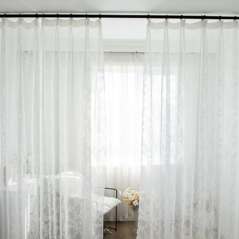 

Europe Solid White Yarn Curtain Window Tulle Curtains For Living Room Kitchen Modern Window Treatments Voile Curtain1, As pic