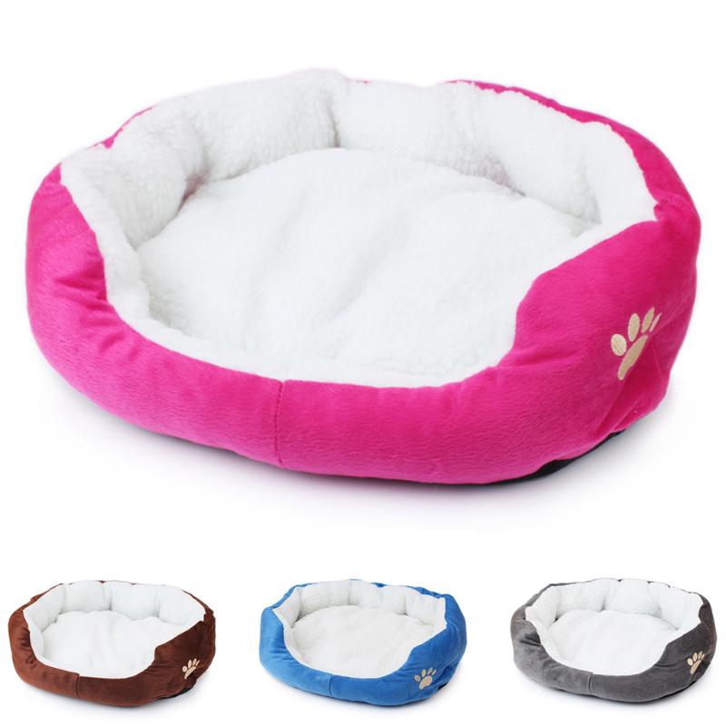 

Warm Soft Dog Bed Round Pet Lounger Cushion Baskets for Small Medium Large Dogs Cat Winter Dog Kennel Puppy Mat Pet Bed 40*50cm