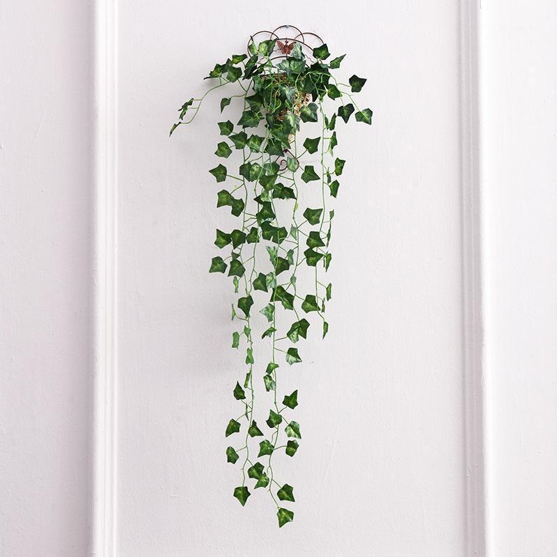 

Fake Willow Rattan Vine Artificial Green Leaf Garland Home Garden Office Decor1