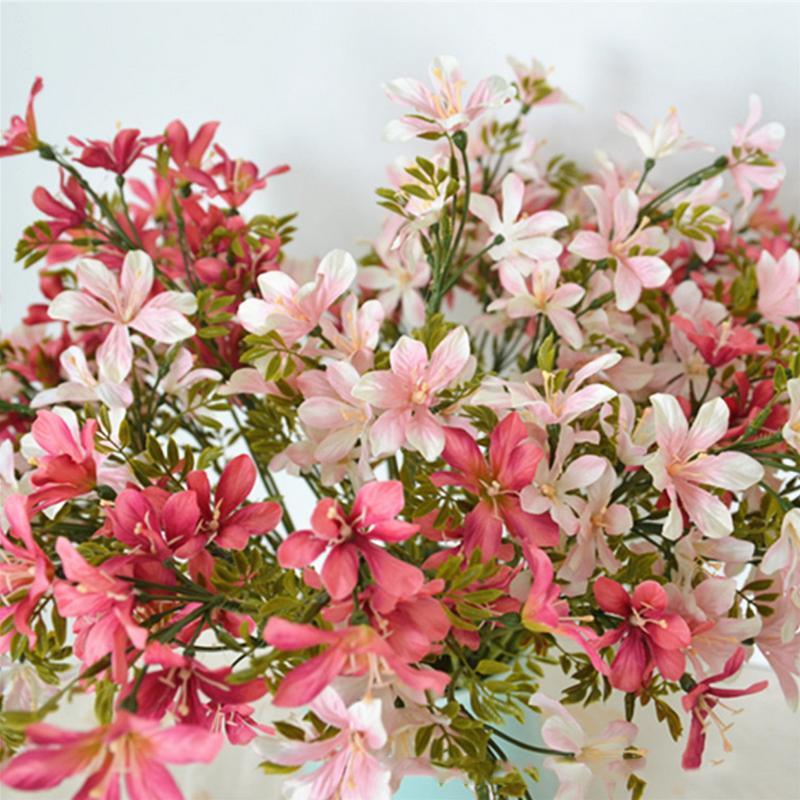 

Wedding Phalaenopsis Butterfly Moth Orchid Fake Orchid Silk Flower Bouquet for home Centerpieces Decorative Artificial Flowers, White