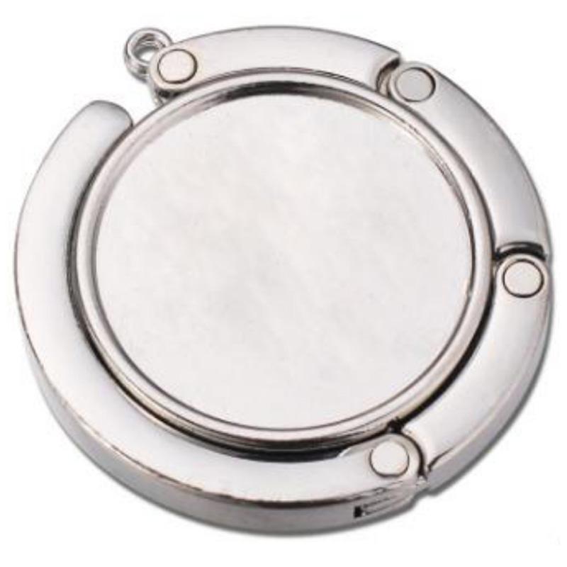 

Promotion--10Pcs Diy Foldable Glossy Handbag Bag Purse Hanger Folding Hook Holder for Restaurant Dinning Wedding Party Event Tab