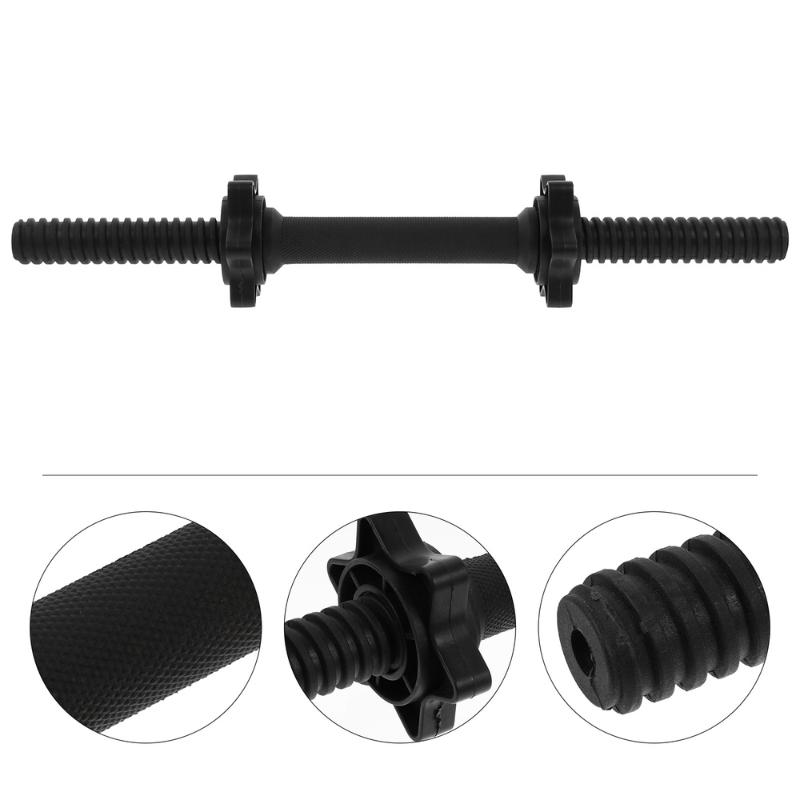 

1pc Standard Dumbbell Handle Household Dumbbell Bar for Exercise Training, Black
