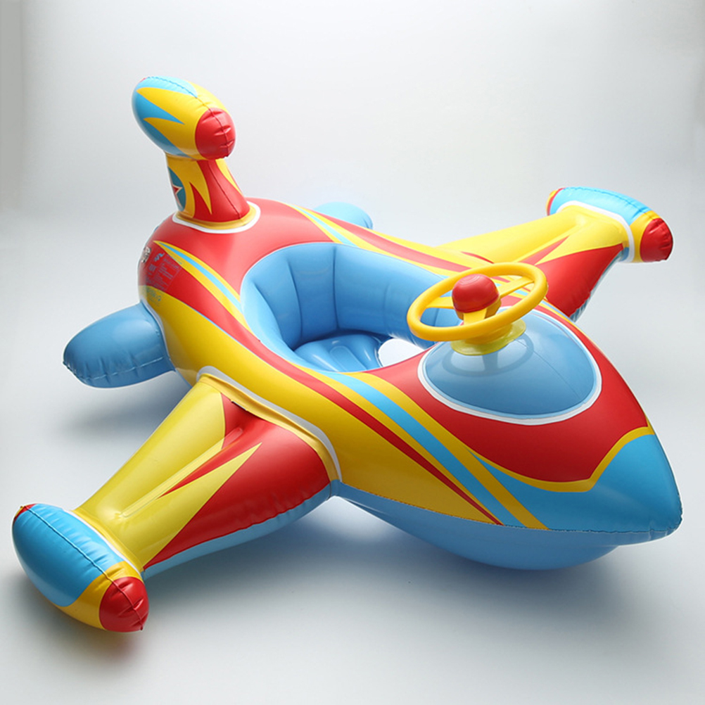 ChildrenS Inflatable Airplane Floats For Kids Float Seat Boat Pool Ring