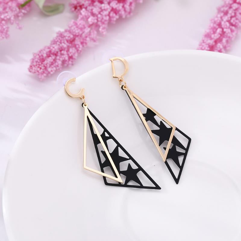 

Dawapara 2021 Hoop Earrings For Women Fashion Jewelry Big Triangle Hoop Earrings Square Trendy Women Present