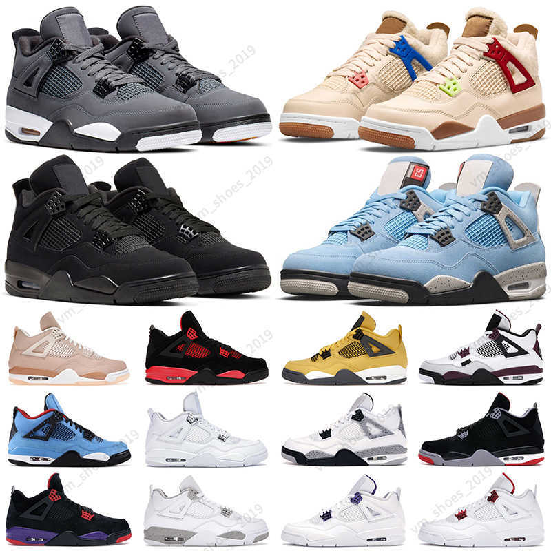 

fashion 4s basketball shoes mens womens 4 University Blue Black Cat Sail Red Thunder Wild Things What the Royalty Fire men women, 4s #36