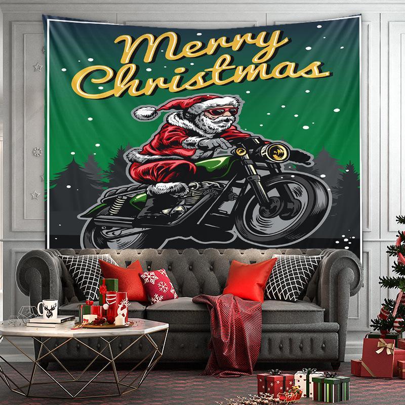 

Santa Claus Gift Soft Thick High Quality Tapestry Senior Art Waterproof Cloth Flag Banner Wall Carpet Wall Art Christmas Decor C1