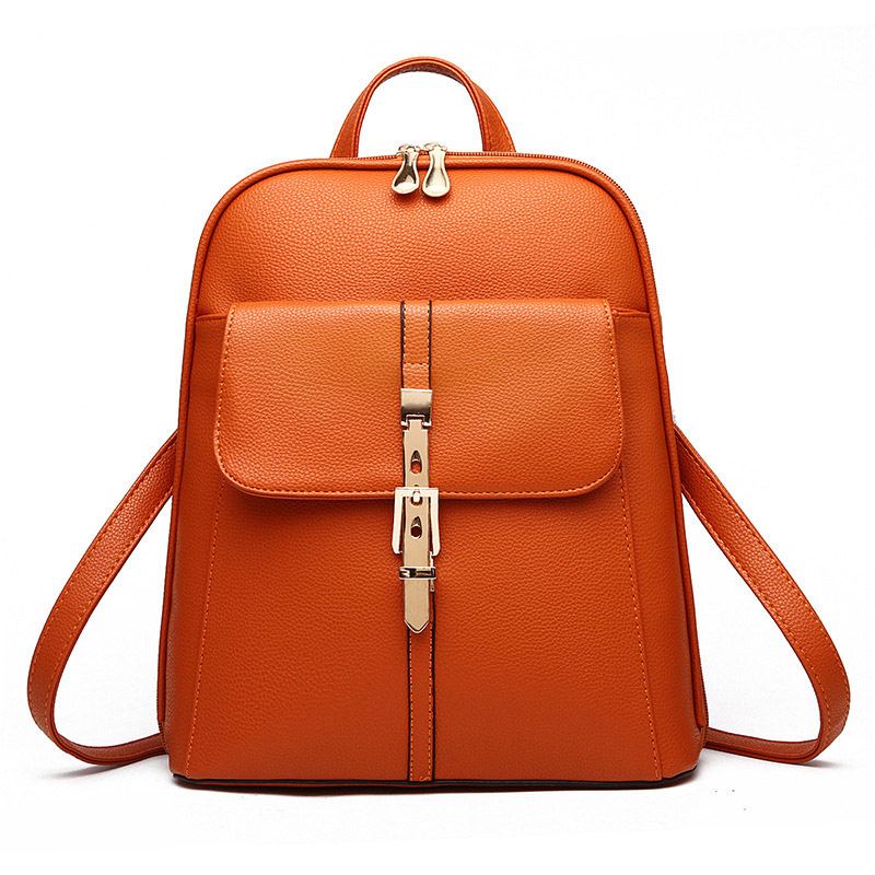 

HBP high quality Soft leather Women Backpacks Large Capacity School Bags For Girl ShoulderBag Lady Bag Travel Backpack Brown, Red
