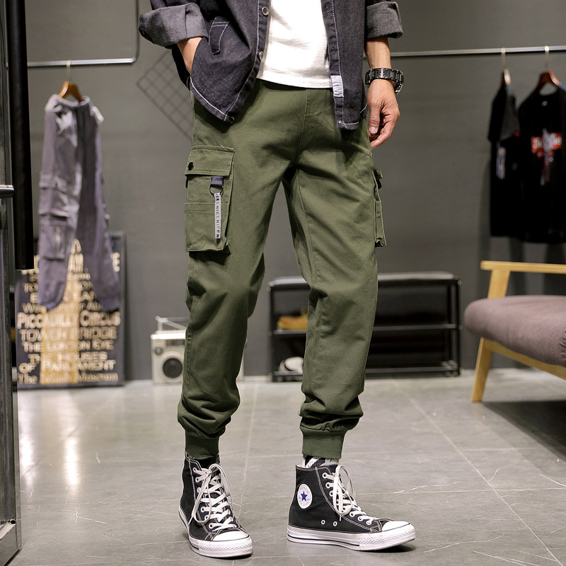 

New 2021 Ankle-length Streetwear Spring Autumn Hip Hop Pants Mens Casual Korean Oversize 5xl 6xl Bigger Pocket Joggers Trouers 9nh1, K9912 ankle-length