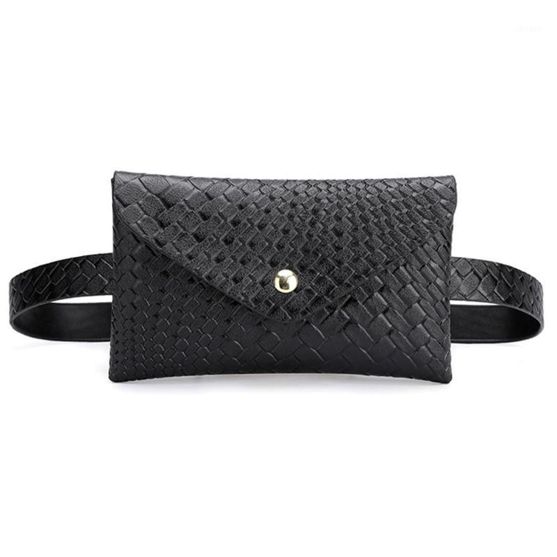

PU Leather Weaving Envelope Handbag Women Outdoor Hasp Solid Classic Messenger Bag Chest Bag Small Bags torebki damskie A401, Black