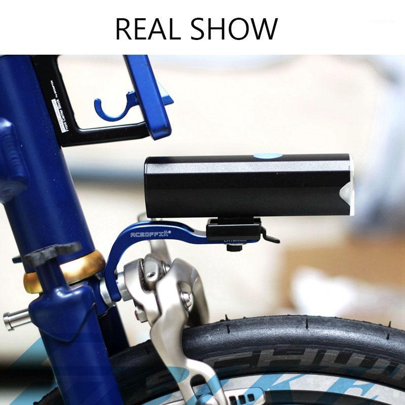 

Aceoffix Ultralight 13g Front Light Bracket Holder for Brompton Folding Bike CNC 4 Colors Bike Light Holder1