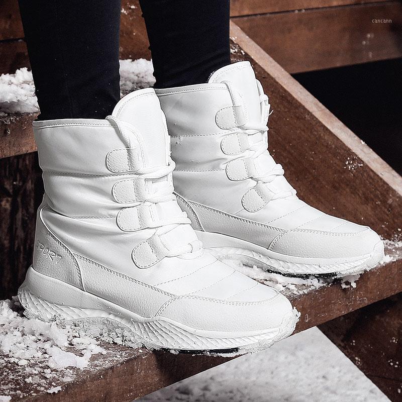 

Winter Boots 2020 Women Winter Shoes Mid-Calf Waterproof Snow Boots Wedges Warm Fur Female Shoes Woman Footwear Chaussures1, Brown