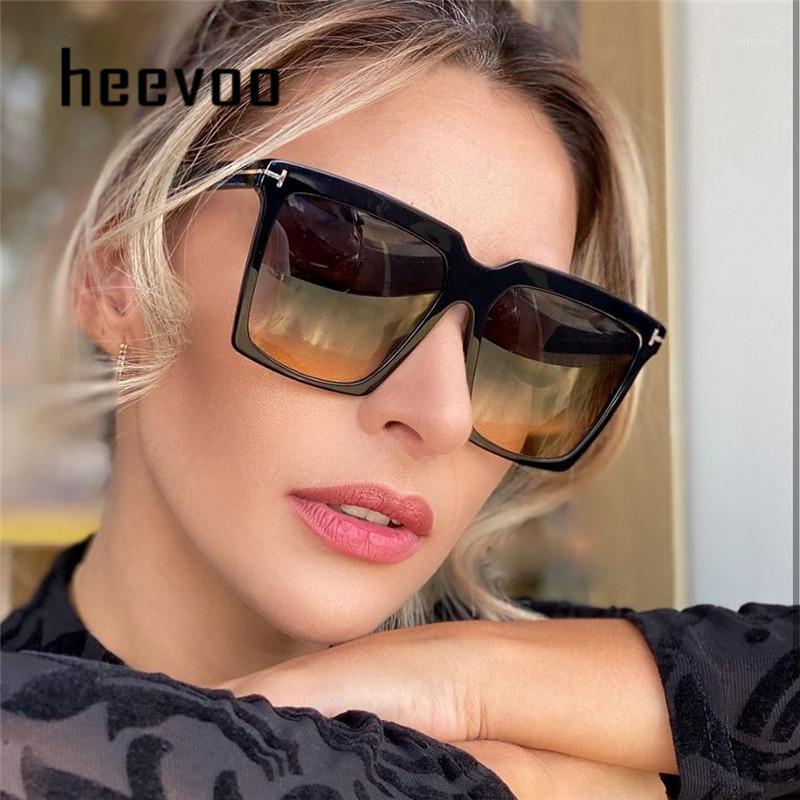 

Sunglasses Gradient For Women Vintage Elegant Oversized Square Sun Glasses Men Black Goggle Shades T Frame1