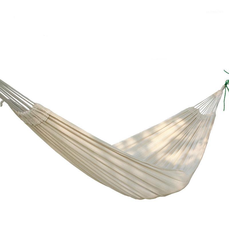 

Outdoor leisure Portable Camping Garden Beach Travel hammock Thick coon hammock double hamac swing bed1