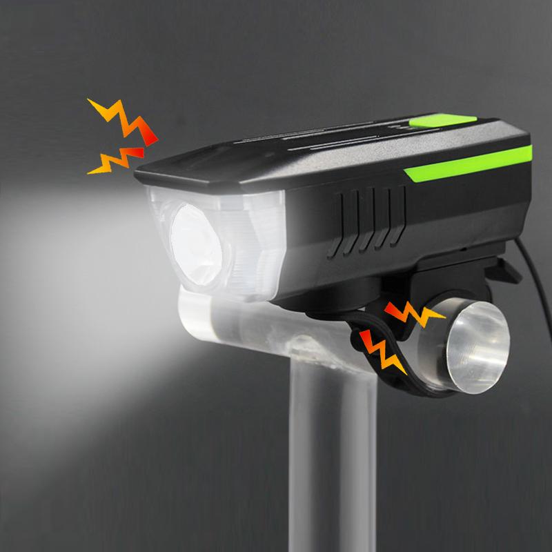 

bicycle bell + light Electronic Cycling Bike Bicycle Handlebar Ring Horns Horn led Strong Air Alarm Bell Sound H010