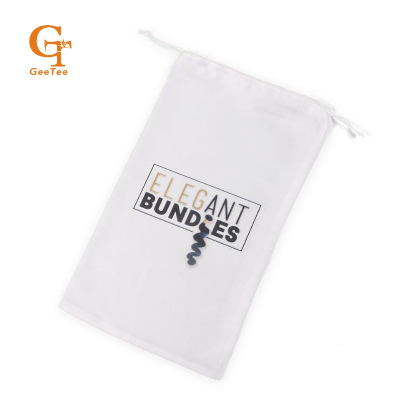 

Custom Virgin Hair bundle packaging satin Bags , Stain Hair bundle Bags Handbags Women Extension gift packing satin