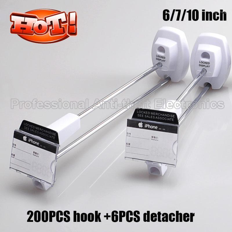

200pcs/lot retail shop accessories security display slatwall hook white color free shipping(15cm&18cm&25cm)1