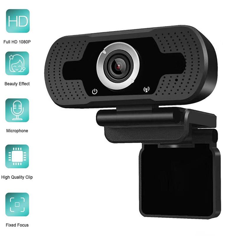 

1080P 30Fps 2M Pixels Full HD USB Webcam Built-in Microphone Web Camera for Skype Youtube PC Laptop Cam