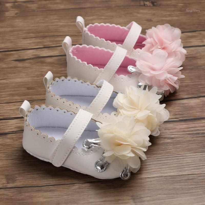 

Spring Flower Baby Girls First Walkers Soft Sole Non-Slip PU Princess Casual Shoes1