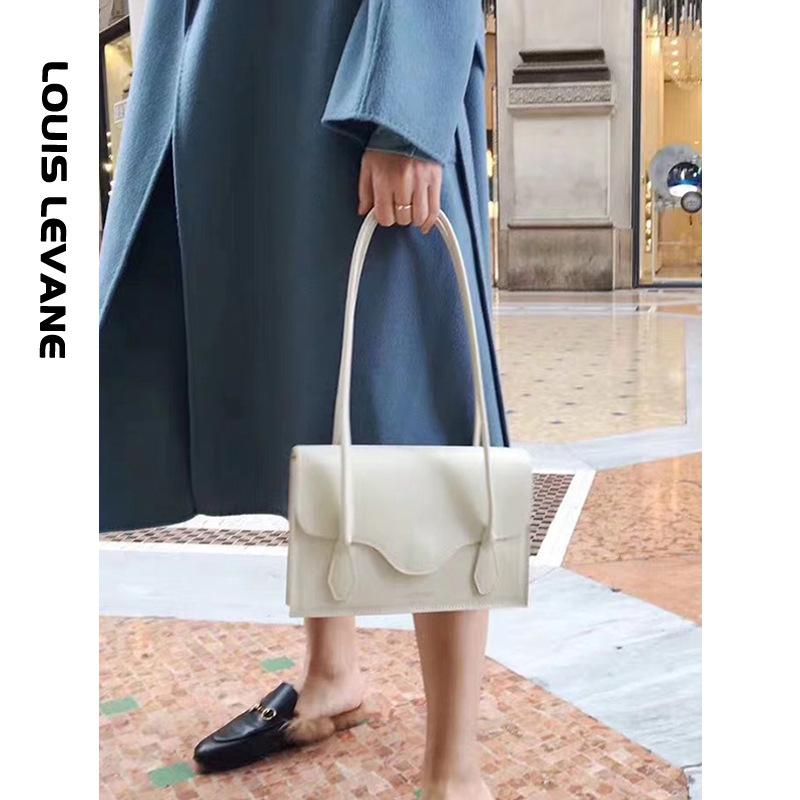 

Women's Bag 2021 Spring New Women's One Shoulder Portable Letter Bag Korean Version Ins Armpit Small Crowd Organ Koren, Black