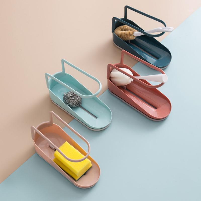 

Portable Sink Drainer Rack Rag Sponge Soap Storage Organizer Faucet Holder Shelf for Bathroom Kitchen Gadgets 23.5x9cm1