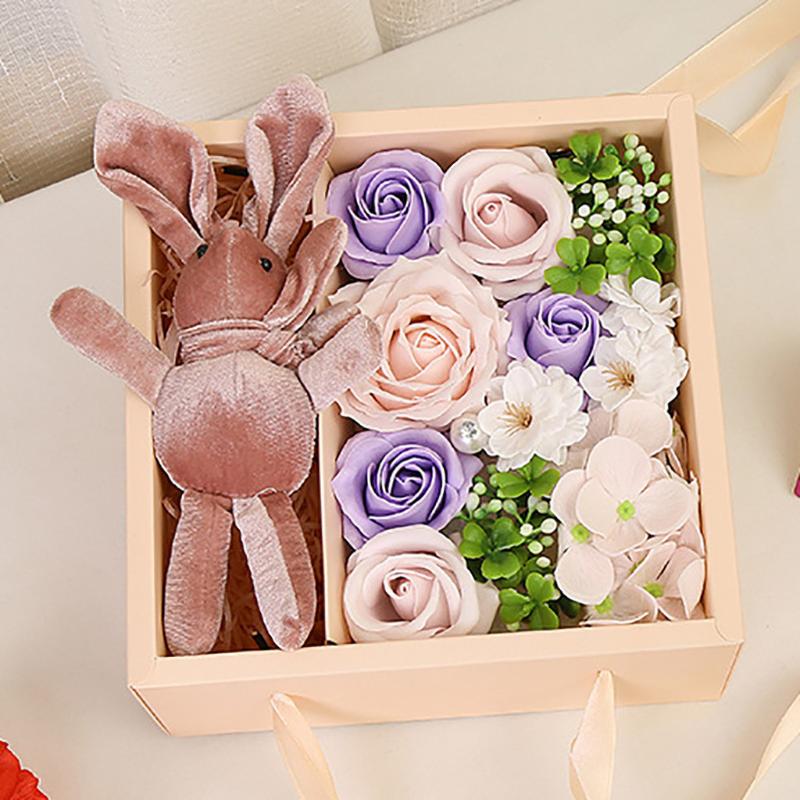 

Rose Bath Body Flower Floral Soap Scented Rose Flower Essential Wedding Valentine'S Day Gift Holding flowers