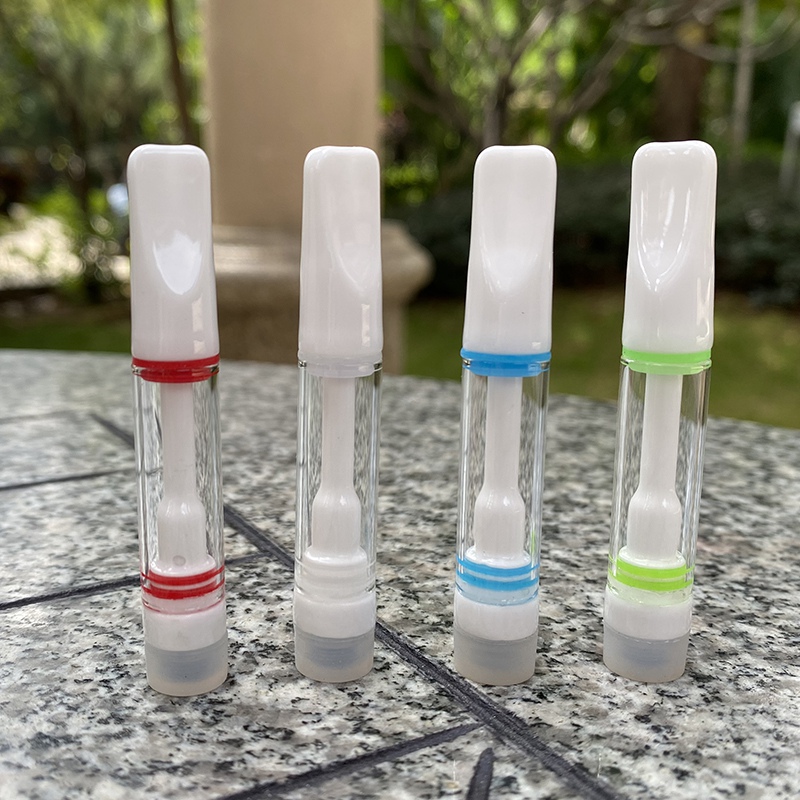 

Full ceramic vape cartridges 510 thread atomizer tank with 1.4ohm resistance 1ml