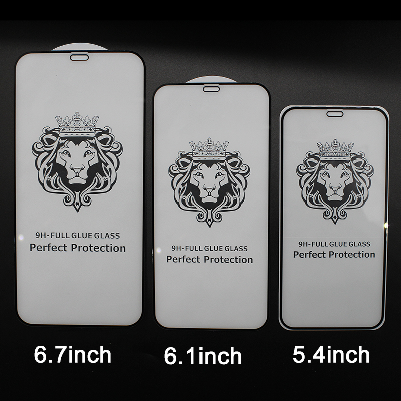 

For iPhone 12 Pro Max Full Glue Tempered Glass 3D 9H Full Screen Cover Explosion-proof Screen Protector Film for iPhone 11 XS Max