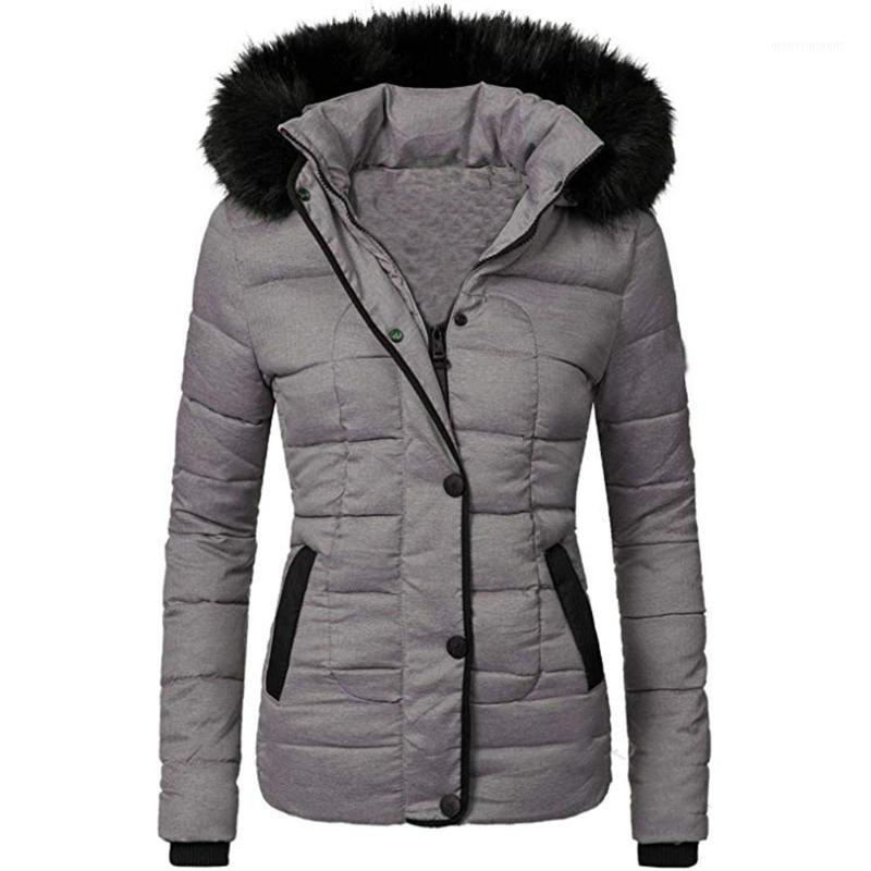 

Cotton Padded Jacket Women Plain 2020 Autumn Winter Outwear Tops Outfits Long Sleeve Causal Female Hoodies Overcoats Praka Coat1, Black