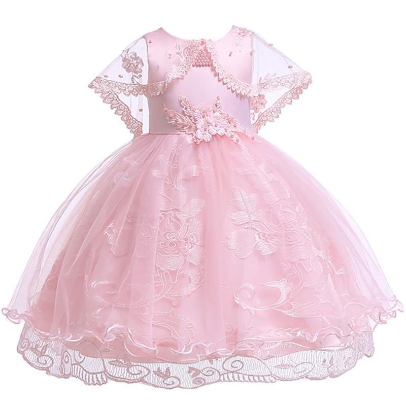 

Princess Flower Girl Dress Summer Tutu Wedding Birthday Party Dresses For Girls Children's Costume 3-10 years Prom clothes, Blue