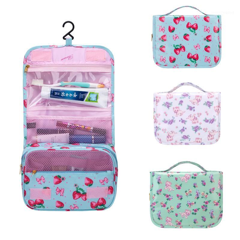 

Hanging Travel Toiletry Bag for Women Makeup Bag Cosmetic Beautician Folding Bathroom and Shower Organizer toilettas1