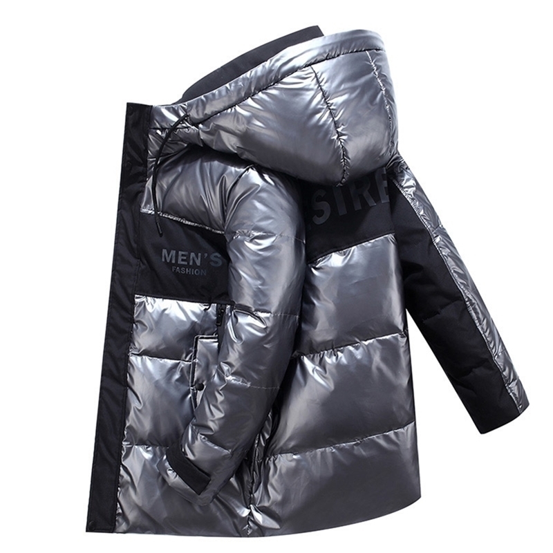 

autumn and winter new men's hooded casual down jacket thick and warm men's winter clothing 805 201114, 805 gray