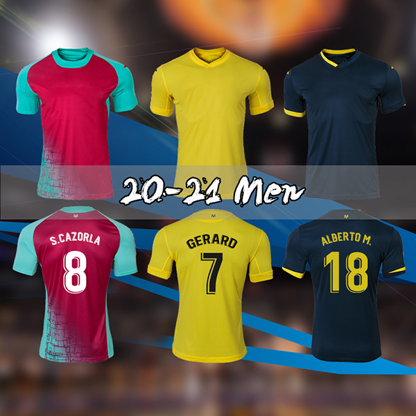 

2020 Villarreal CF S.CAZORLA Soccer Jerseys 2020 21 Home CHUKWUEZE FORNALS Away Soccer Shirt PEDRAZA MORENO EKAMBI IBORRA Football calcio, Black;yellow