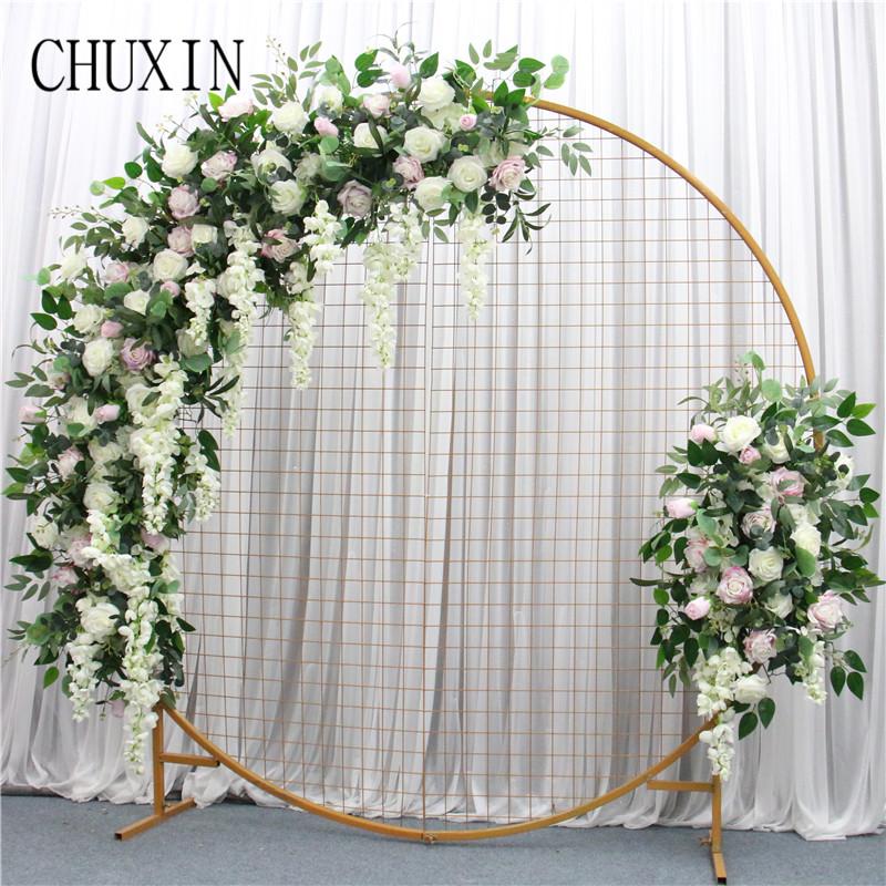 

Large Size Flower Runner Flower Wall Road Lead Wedding Home Decoration Background Decor Can be customized Artificial Silk Rose, B 70cm