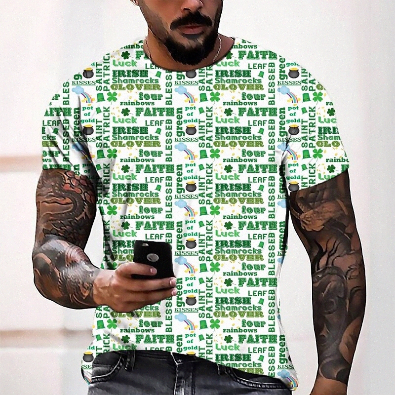 T-shirt Tee Tee T-shirt 3D Imprimer graphique col rond décontracté quotidien quotidien 3D imprimé à manches courtes Haut de la mode Cool conforta