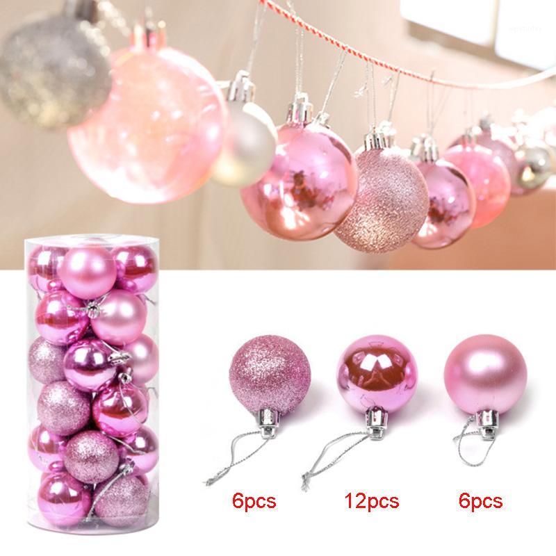 

Hot 24 Pcs Christmas Ball Ornaments Shatterproof Christmas Decorations Tree Balls for Party Decoration XJS7891