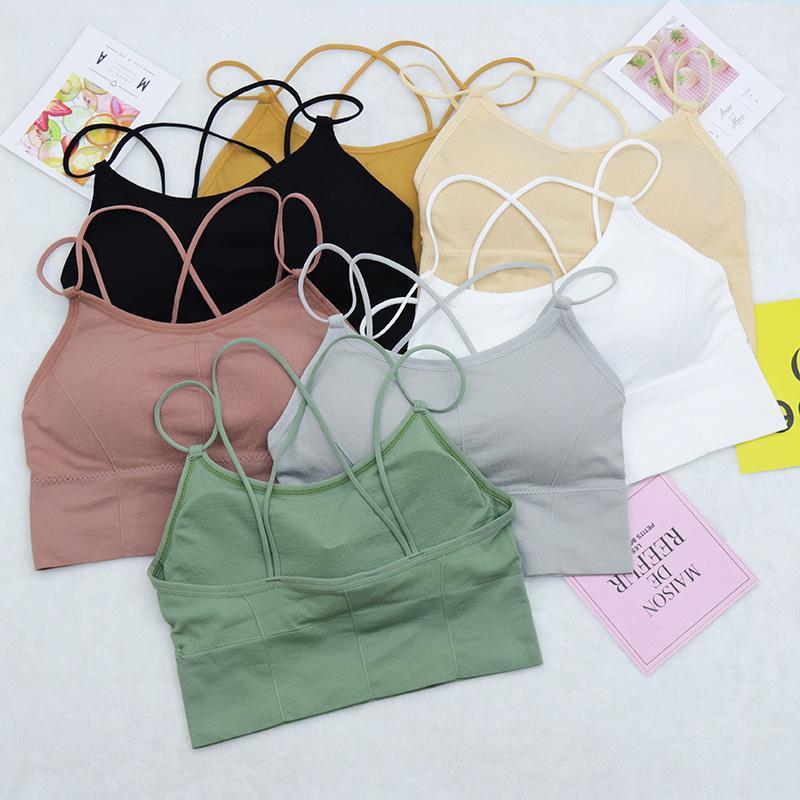 

Sports Beauty Back Camisole UnderwearMiddle And High School Students PushUp Wrap-Around Tube Top Bra1, Gray