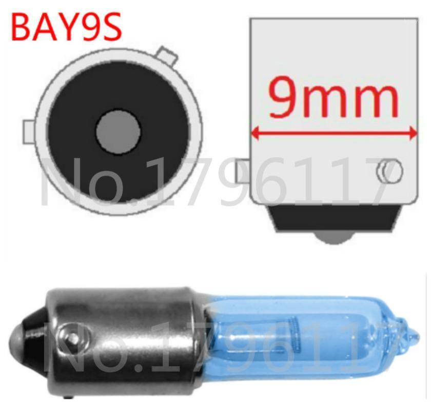 

2Pcs / 10Pcs BAY9s H21W 12V 21W Blue Glass Auto HeadLight Bayonet Bulb Car Halogen Indicator Brake Fog Reverse Light Bulb BAY9S1, As pic