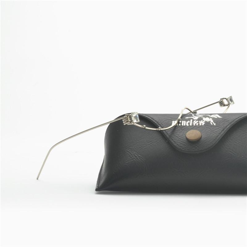 

Unique Glasses Frame NO LENS Decorated Cool Half Frame Eyeglasses Fashion Pendant Eyewear punk sunglasses Women Accessories FML