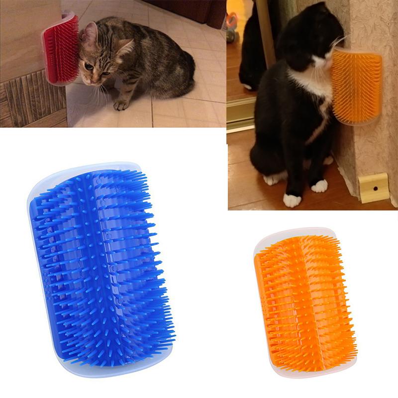 

Pet Cat Self Groomer For Cat Grooming Tool Hair Removal Comb Dogs Brush Hair Shedding Trimming Massage Device With Catnip