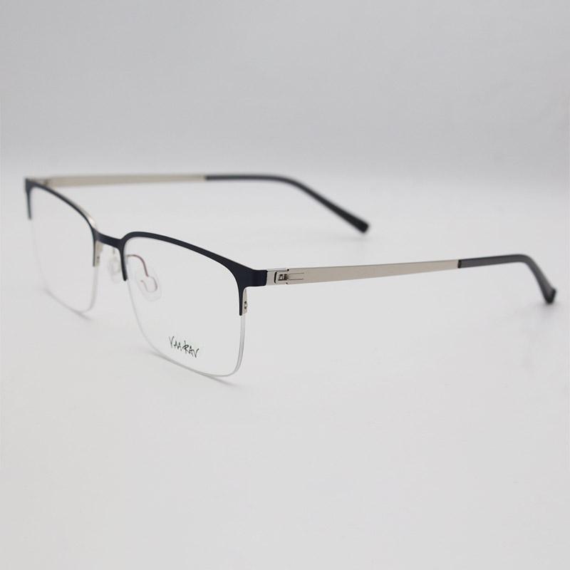 

Fashion Clear Eye Glasses Frame Mens Designer Business Decoration Half Rim Eyewear Transparent Computer Protect Optical