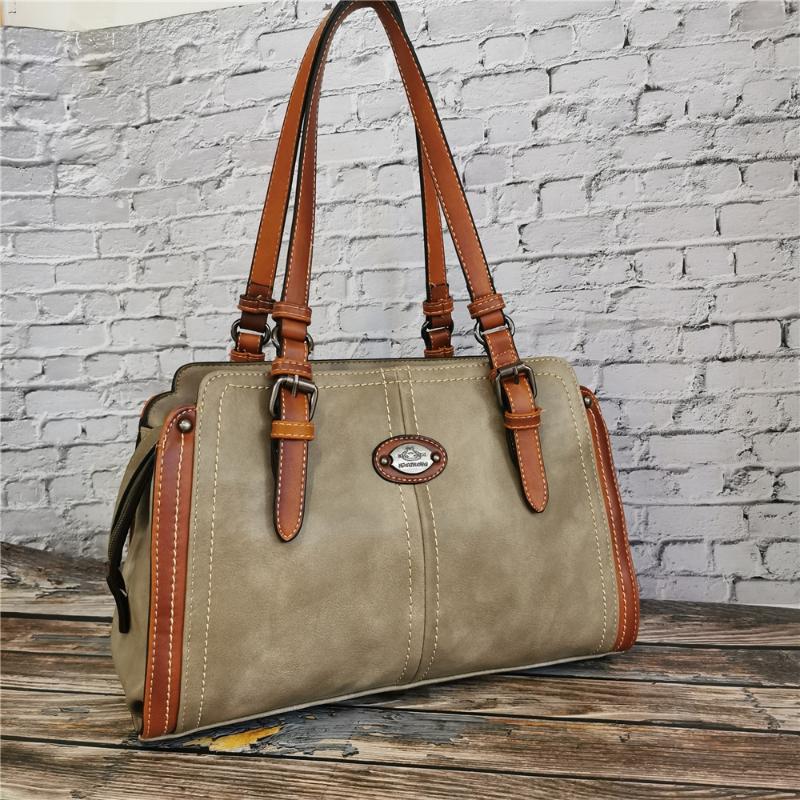 

Vintage Handbag Designer Women's Leather Handbags for Women Tote New Luxury Ladies Hand Shoulder Bags 2020 High Quality Purse, Beige