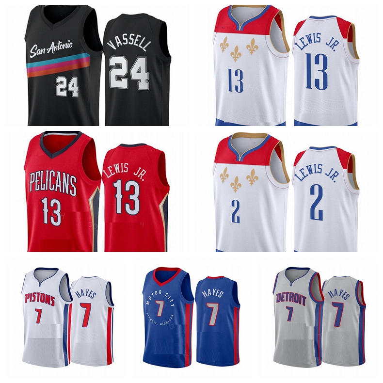 

2021 Men Devin Killian Vassell Hayes Kira Lewis Jr. Basketball jersey Draft Pick Edition White Custom, Color1