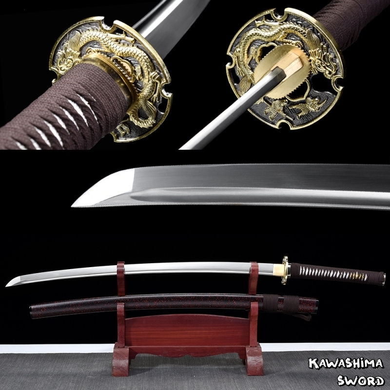 

Real katana sword-1060 Carbon steel Handmade Full Tang Sharpness Ready For Cutting -41 Inchese /Free Shipping-Dargon Swords 201125