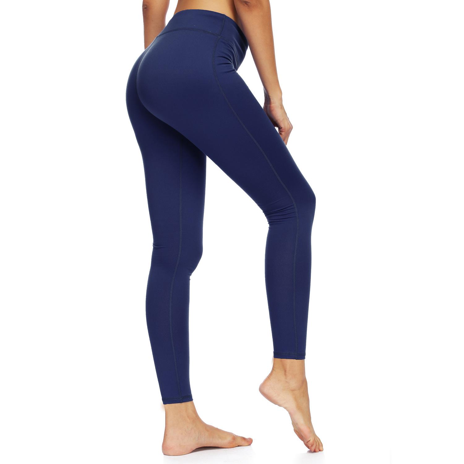 

Sports and Fitness low waist stretch pants yoga running breathable tight pants women, Black