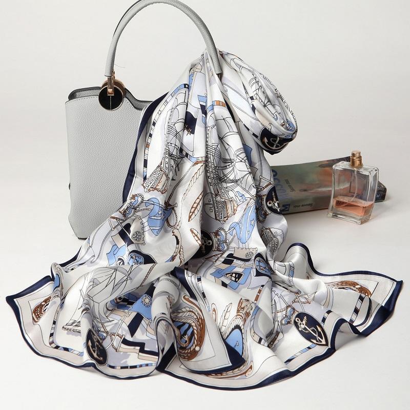 

100% Silk scarf ladies new pure mulberry silk scarf satin shawl