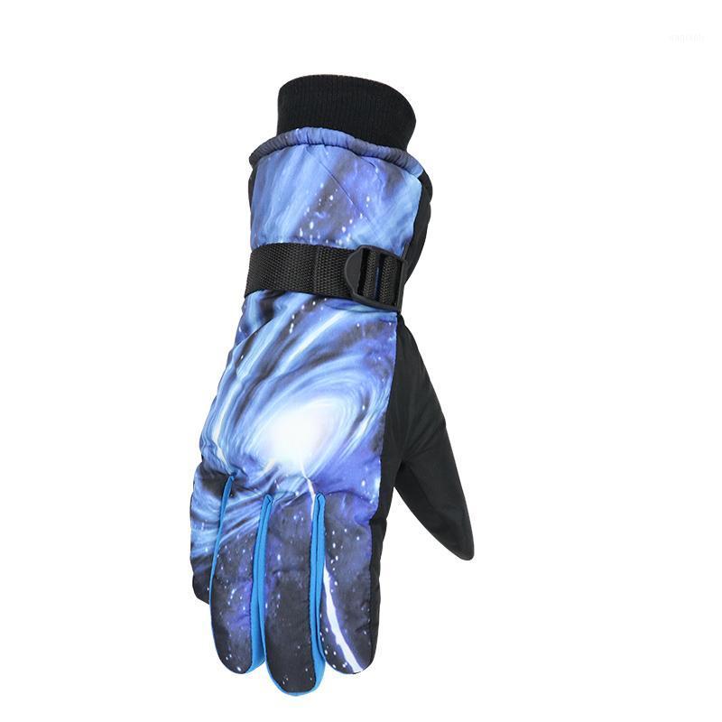 

Riding Gloves Warm Waterproof Gloves Touch Screen Winter Cycling Fluff Warm Windproof Anti Slip1, Black