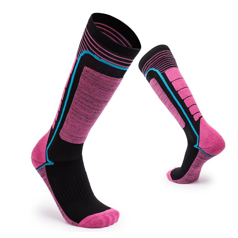 

Sports Ski Socks High Quality Comfortable Exquisite Design Knee-Length Elastic Warm Socks Outdoor Fitness Sweat Towel Sock, Red